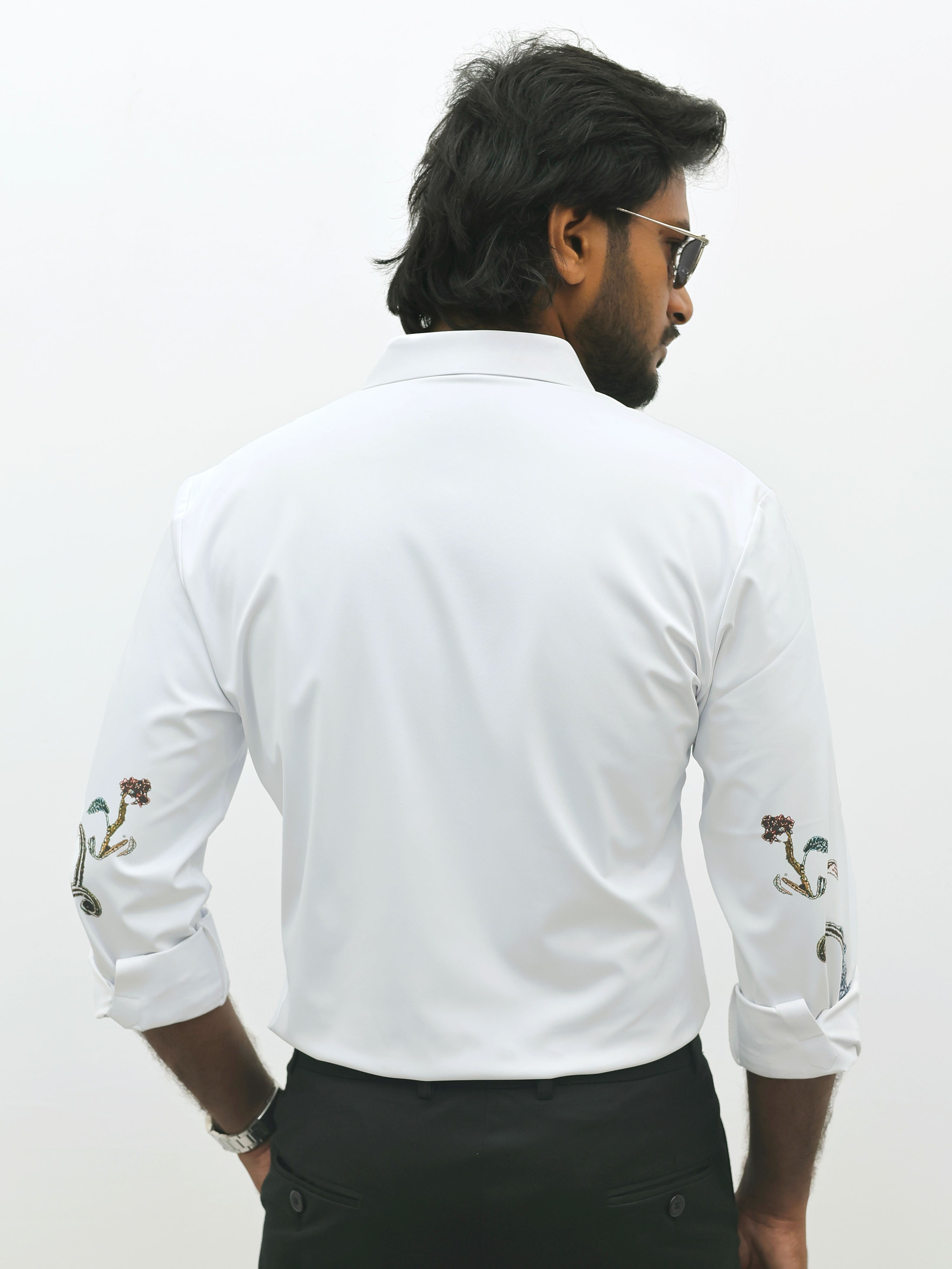 White Rose IMP Designer Stone Work Shirt