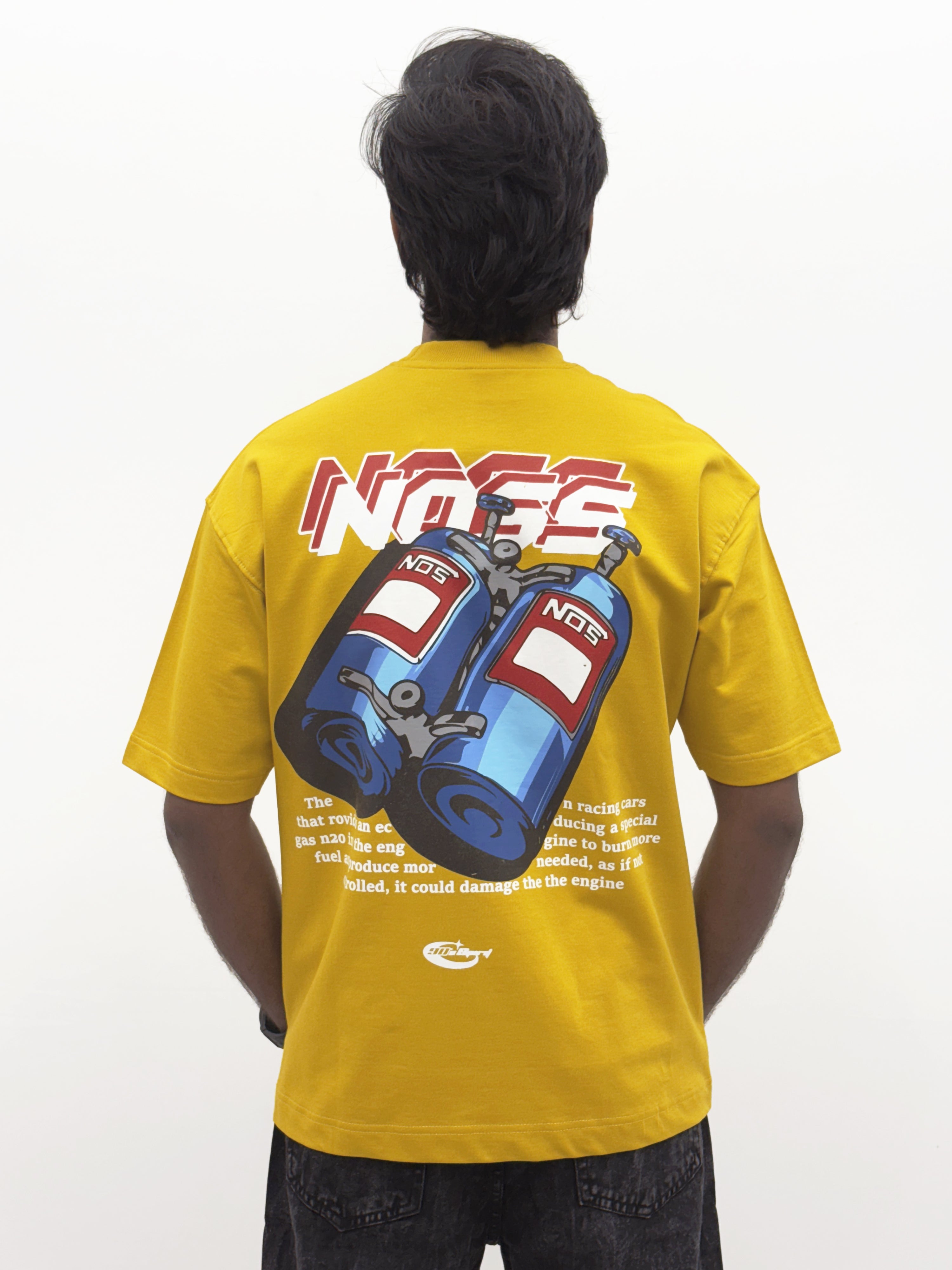 Yellow Oversize BackPrint T-Shirt
