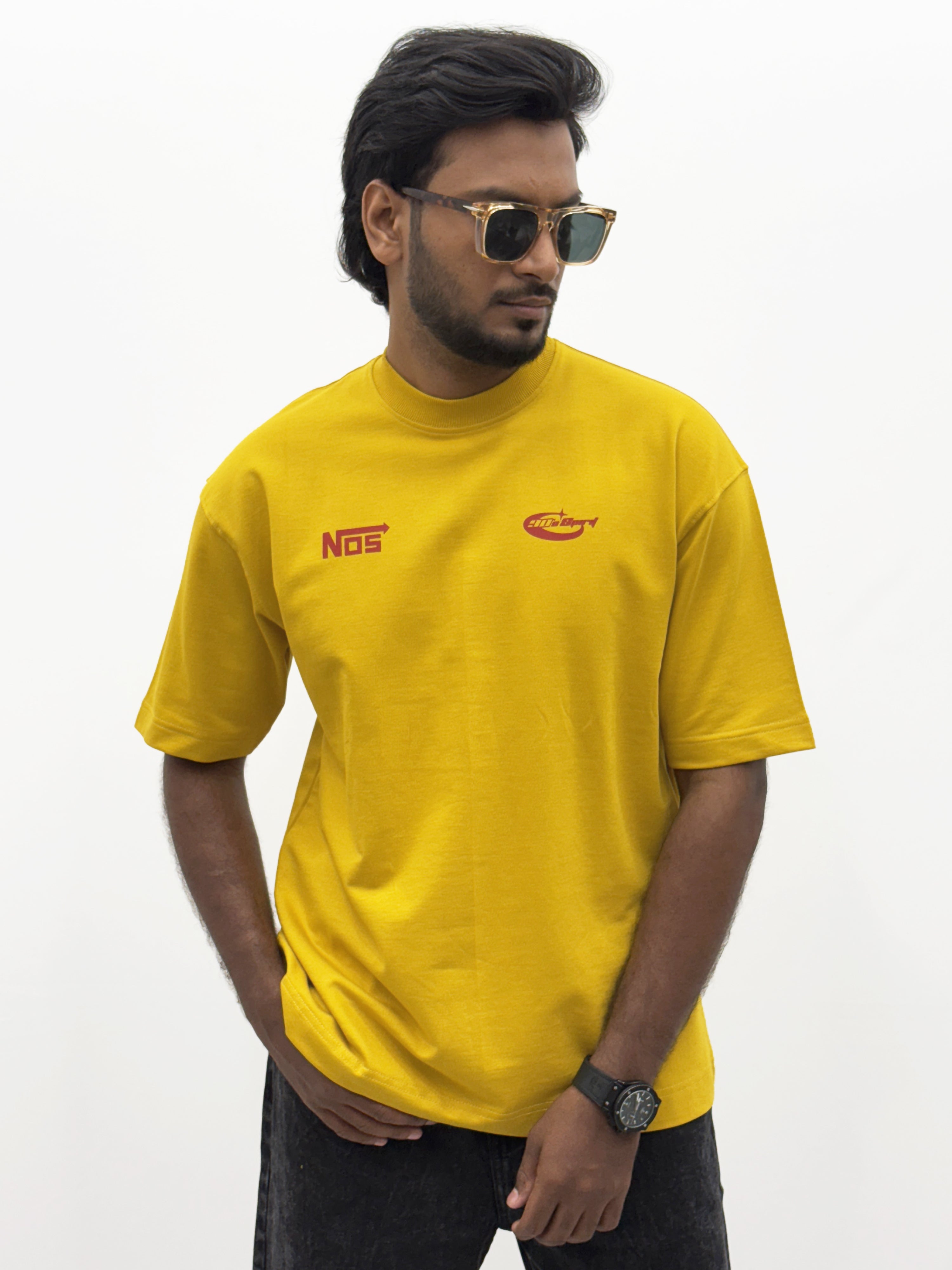 Yellow Oversize BackPrint T-Shirt